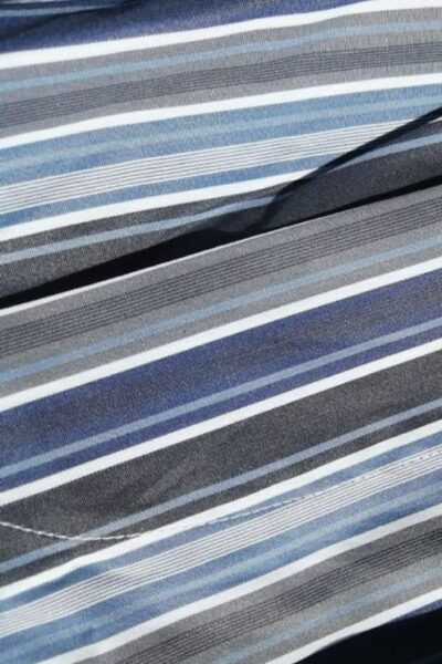 Frette Men Boxer Felipe Cotton Stripes, Blue Grey