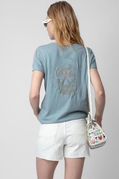 Zadig & Voltaire Story Fishnet T-Shirt, Glacier