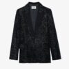 Zadig & Voltaire Venus Velvet Blazer, Black