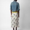 WWSK00379_MASTIC_BACK Zadig & Voltaire June Skirt, Mastic