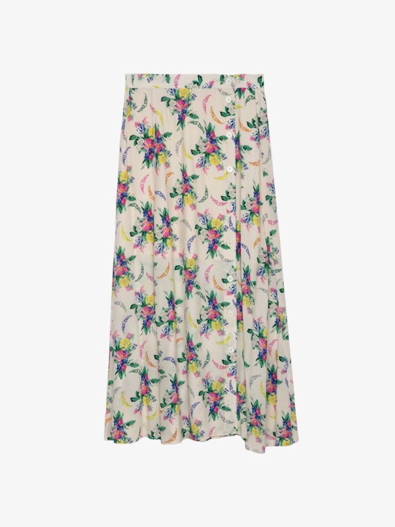 WWSK00379_MASTIC_PACKSHOT Zadig & Voltaire June Skirt, Mastic