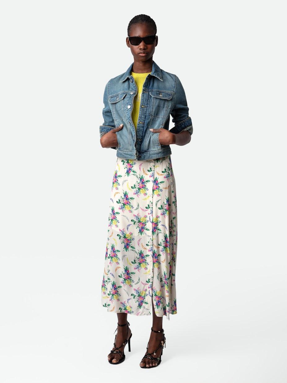 WWSK00379_MASTIC_SHOOTING Zadig & Voltaire June Skirt, Mastic