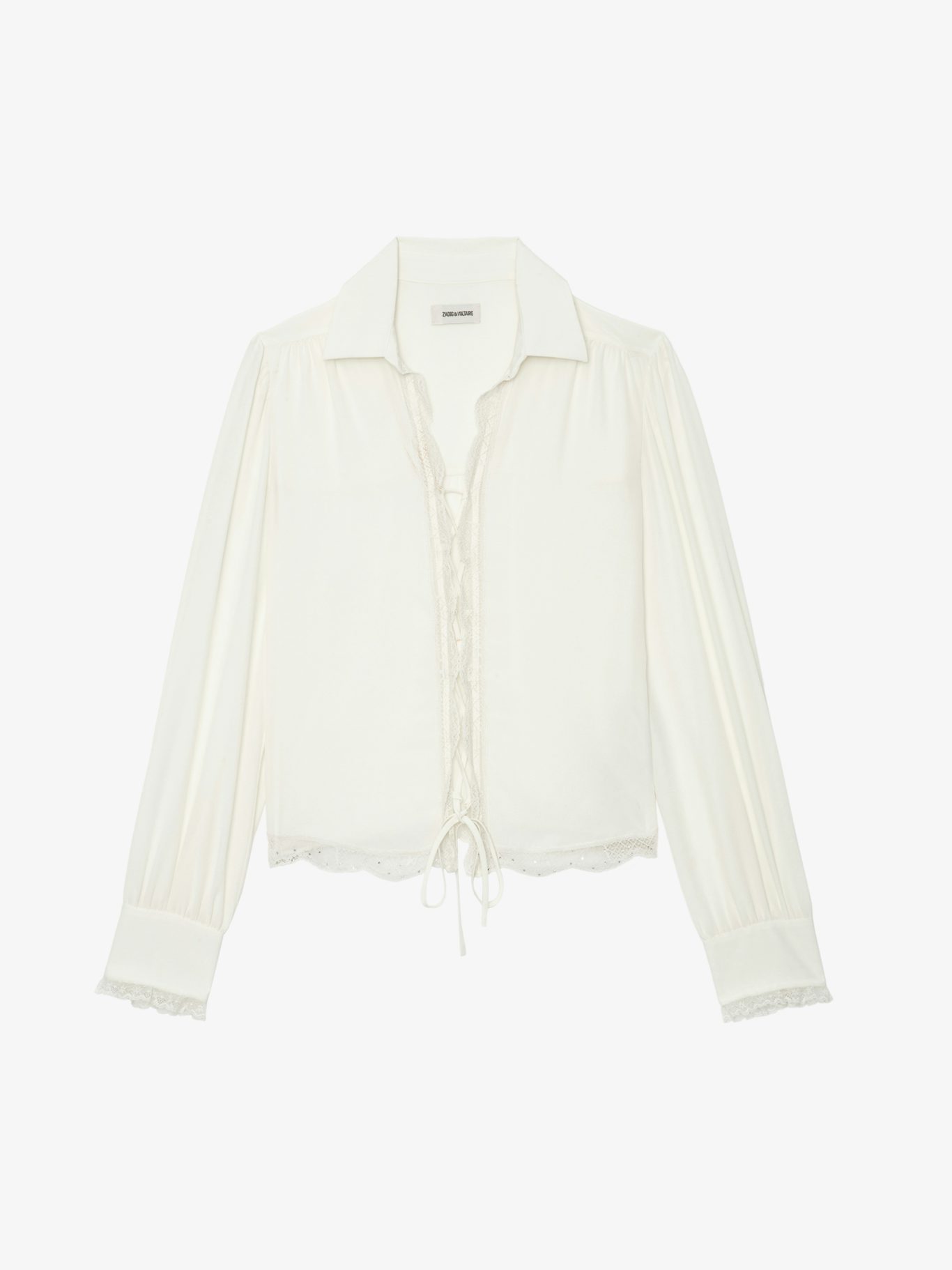 WWSH00584_VANILLE_PACKSHOT_668bb1b58316f Zadig & Voltaire Topzyl Diamanté Silk Shirt