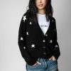 KWCA00001_NOIR_ADDI_1 Zadig & Voltaire Mirka Stars Cardigan,