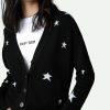 KWCA00001_NOIR_HOVER Zadig & Voltaire Mirka Stars Cardigan,