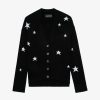 KWCA00001_NOIR_PACKSHOT Zadig & Voltaire Mirka Stars Cardigan,