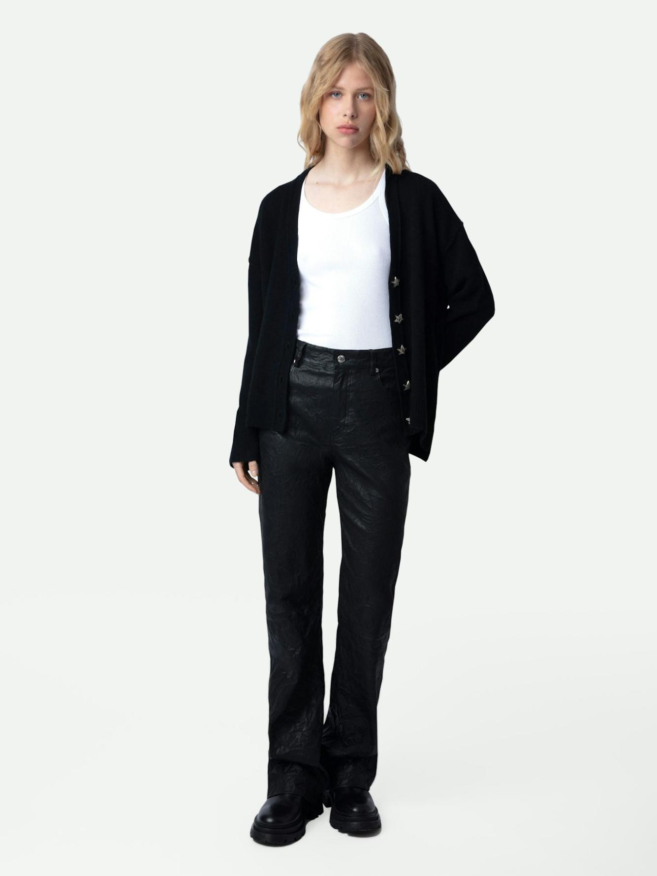 KWCA00002_NOIR_SHOOTING Zadig & Voltaire Mirka Jewelled Cardigan,
