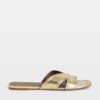 Zadig & Voltaire Azora Mules, Gold.