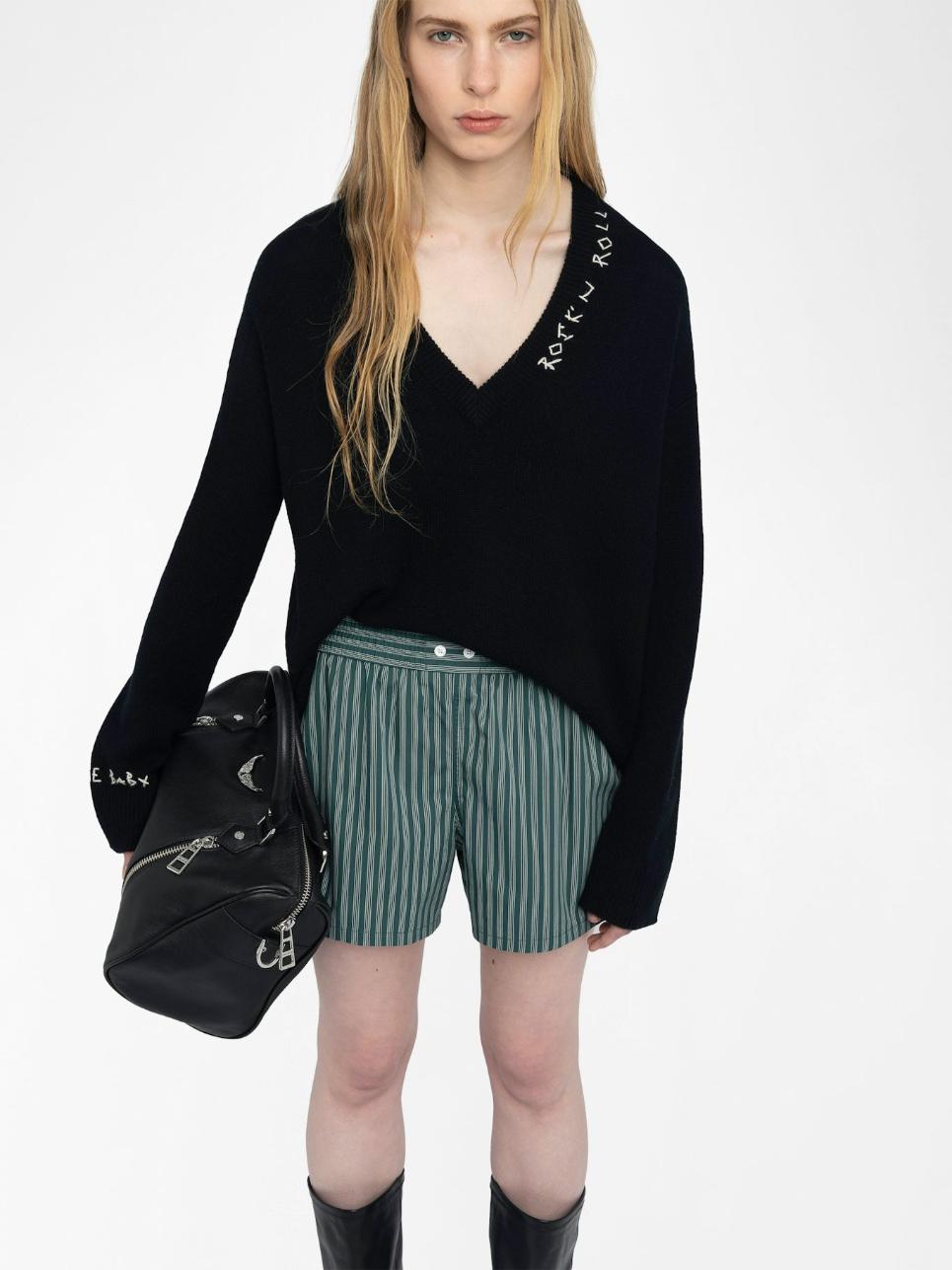 Zadig & Voltaire Pax Shorts, Emerald.