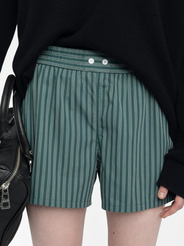 Zadig & Voltaire Pax Shorts, Emerald.