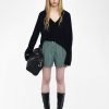 Zadig & Voltaire Pax Shorts, Emerald.