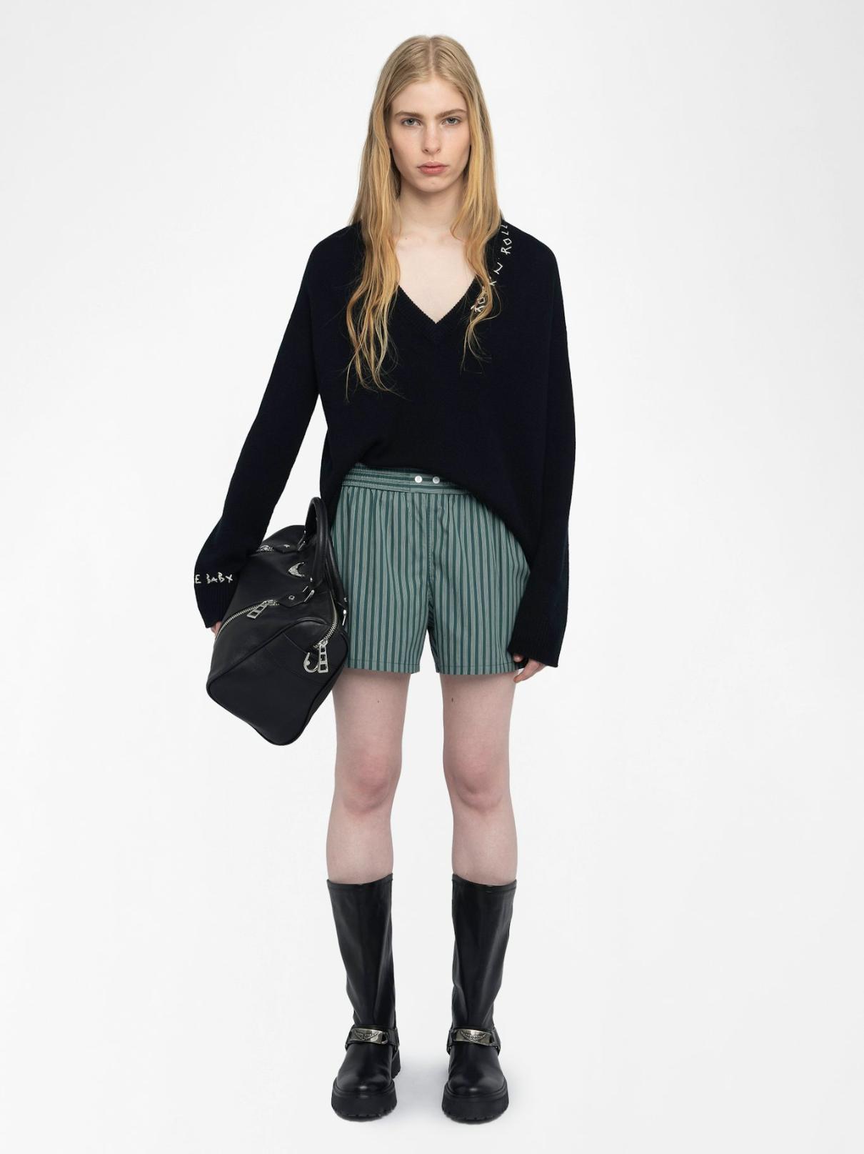 Zadig & Voltaire Pax Shorts, Emerald.