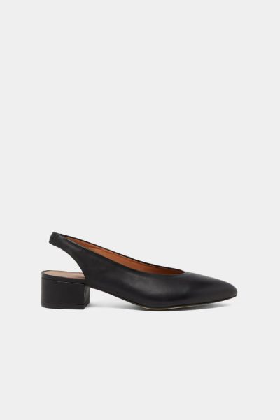 Jonak Vince Ballet Flats, Black Leather