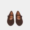 3700273-24-2 Jonak Deesse Ballet Flats, Dark Brown Velvet.