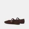 3700273-24-3 Jonak Deesse Ballet Flats, Dark Brown Velvet.
