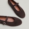 3700273-24-4 Jonak Deesse Ballet Flats, Dark Brown Velvet.