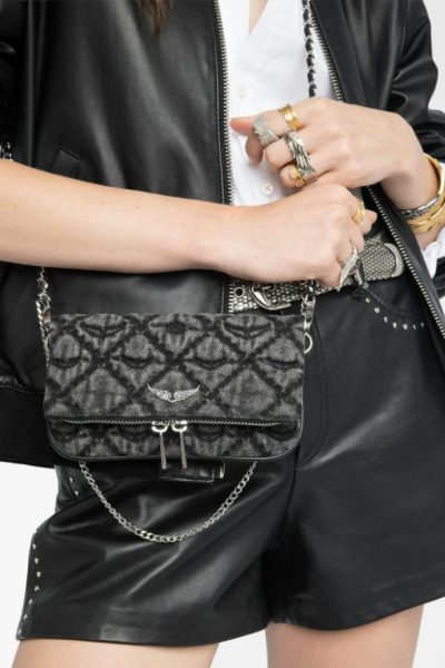 Zadig & Voltaire Rock Nano Monogram Clutch