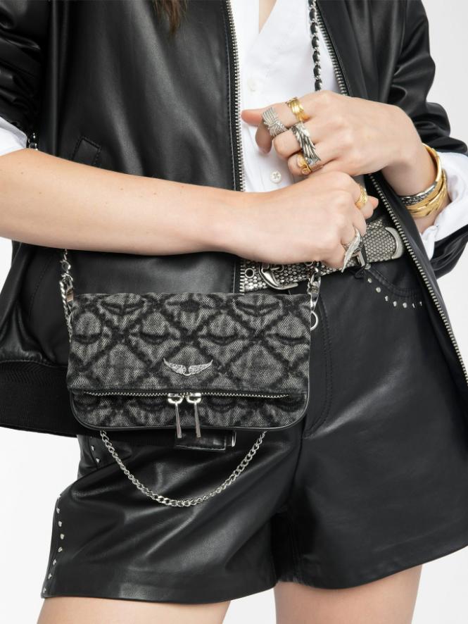 Zadig & Voltaire Rock Nano Monogram Clutch
