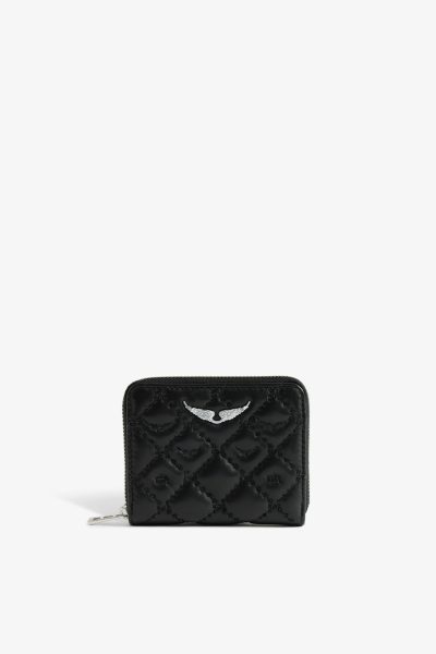 Zadig & Voltaire Mini ZV Quilted Monogram Wallet,