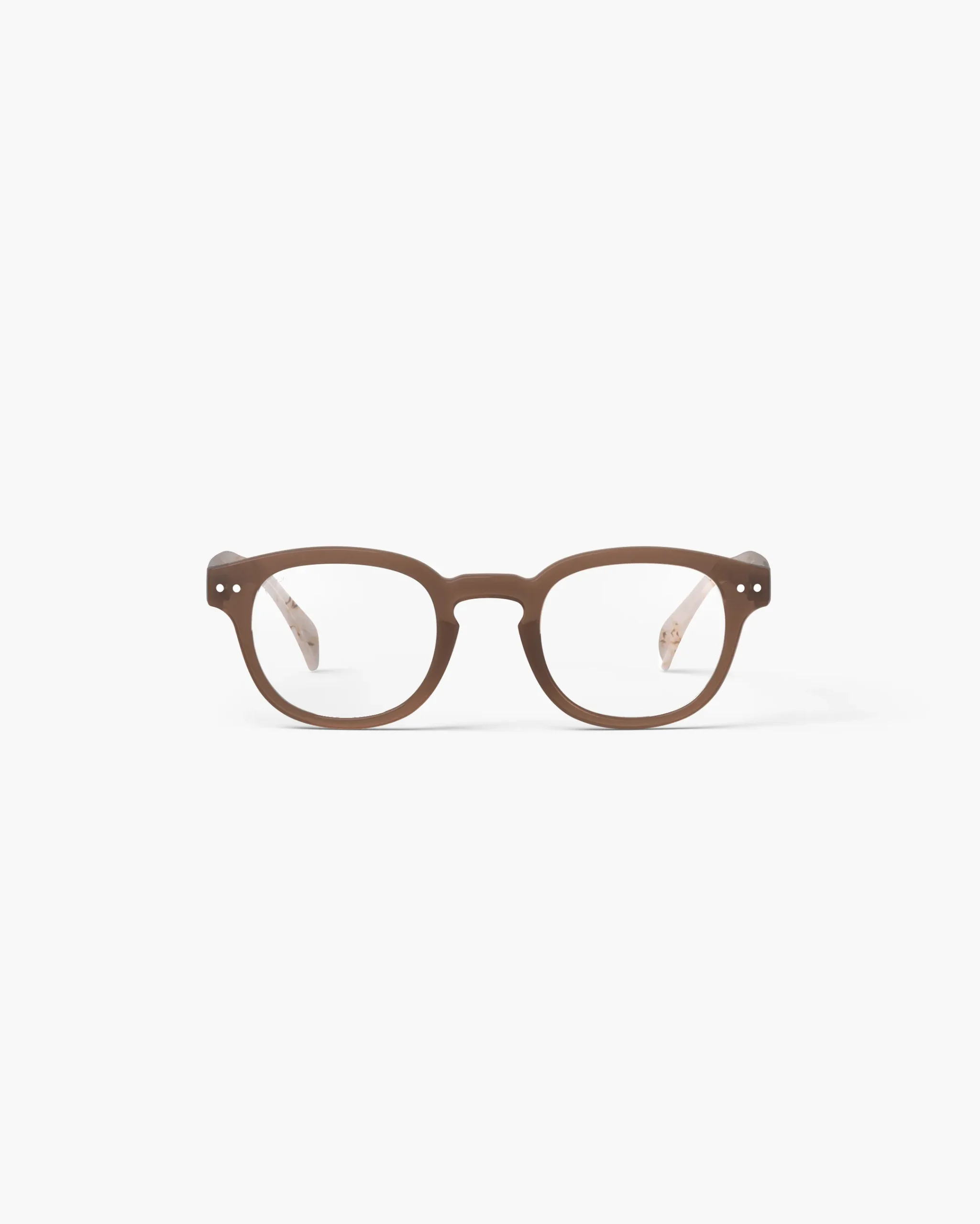 Izipizi #C Reading Glasses, Light Marble.