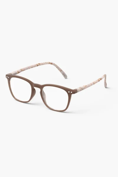 IZIPIZI #E Reading Glasses, Light Marble.