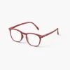IZIPIZI #E Reading Glasses, Carmine Red.