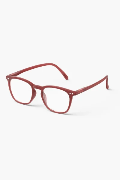 IZIPIZI #E Reading Glasses, Carmine Red.