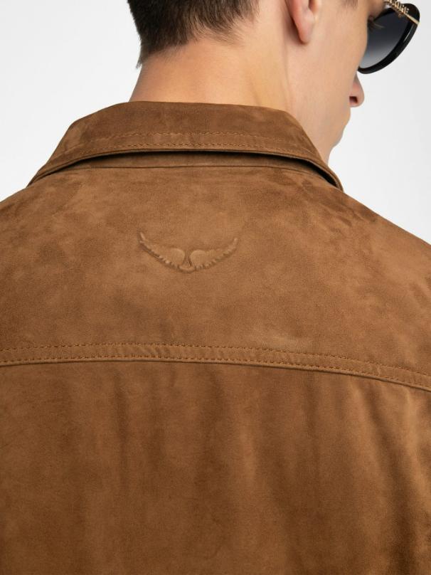 Zadig & Voltaire Bases Suede Leather Jacket