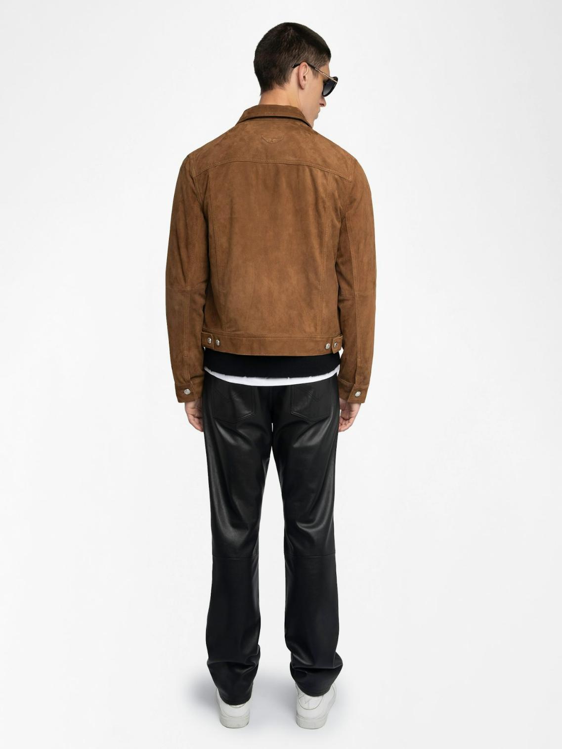 Zadig & Voltaire Bases Suede Leather Jacket