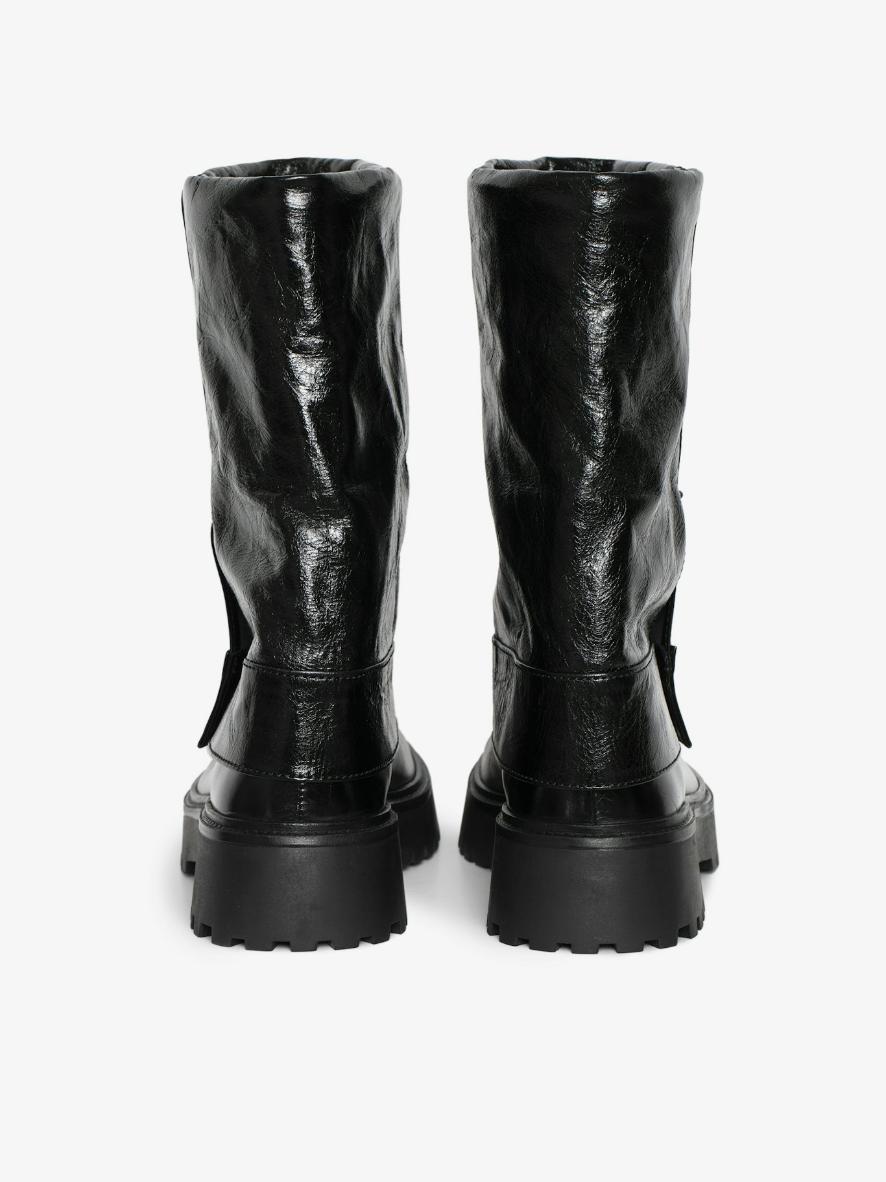 Zadig & Voltaire Angie Sleeve Vintage Patent Boots