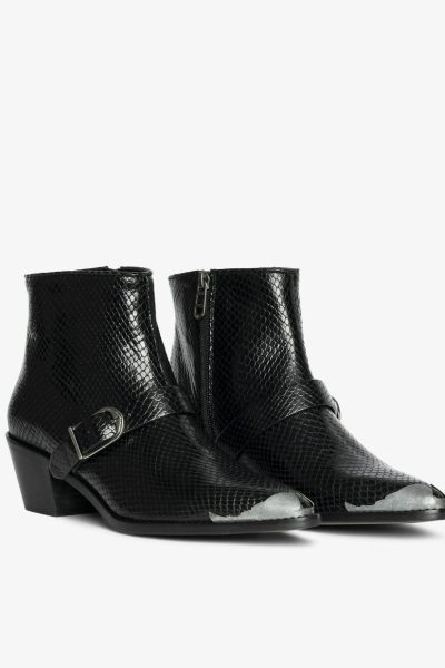 Zadig & Voltaire Tylow Wild Mirror Ankle Boots