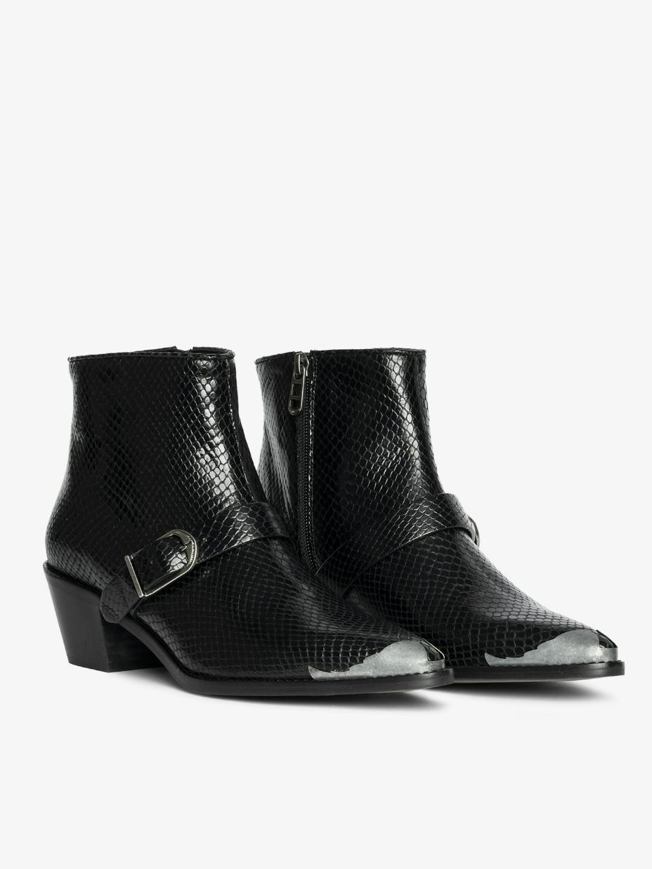 Zadig & Voltaire Tylow Wild Mirror Ankle Boots