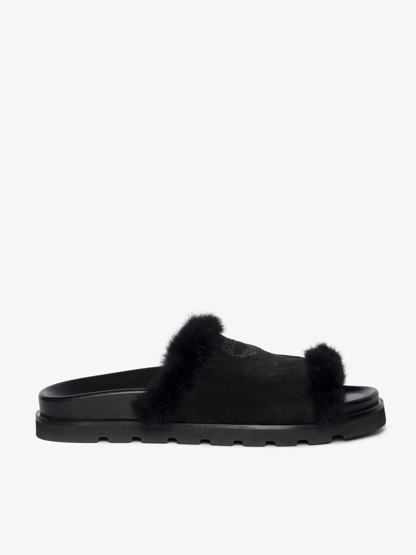 Zadig & Voltaire Teddy Bare Shearling Mules,