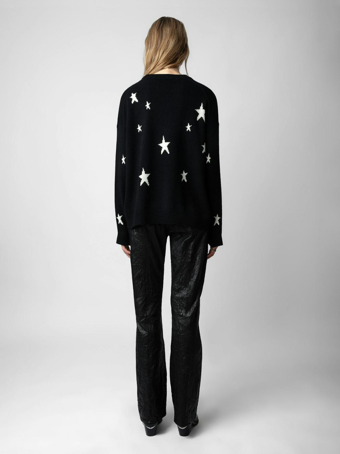 kwsw00066_noir_back Zadig & Voltaire Markus Cashmere Jumper