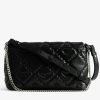 lwba04058_black_back Zadig & Voltaire Rocky II Quilted Monogram Clutch,