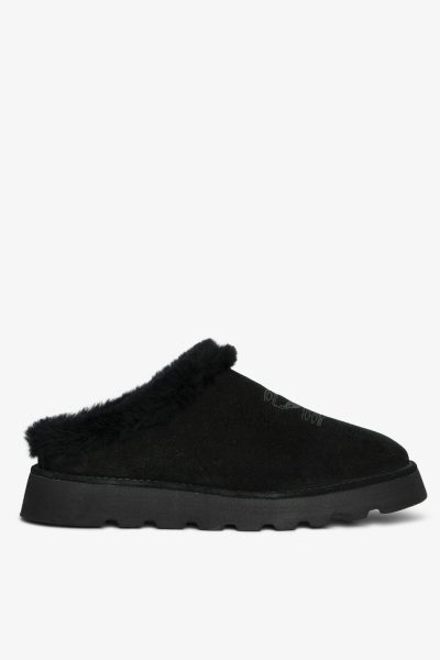 Zadig & Voltaire Teddy Shearling Mules, Black.