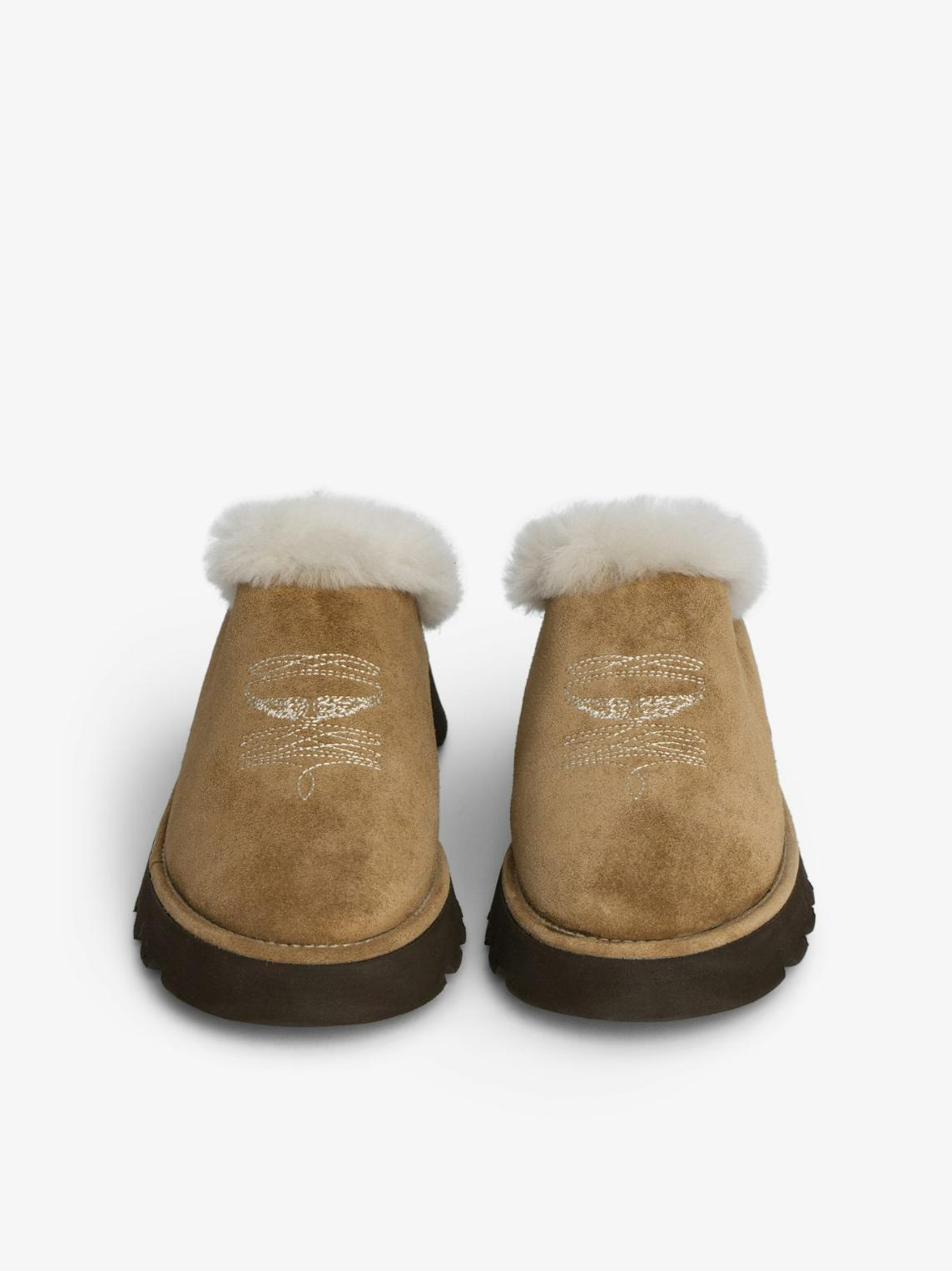 Zadig & Voltaire Teddy Shearling Mules