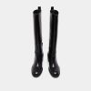 Jonak Bonnie Heeled Boots, Black Leather.