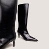 3900096-26 (2) Jonak Diema Heeled Boots, Black Leather