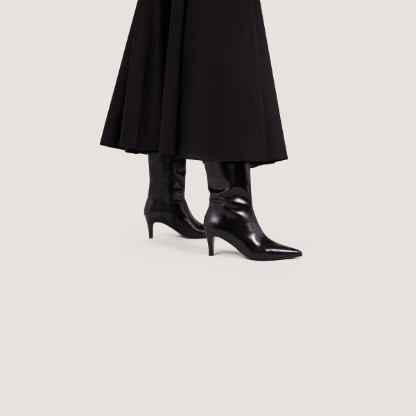 3900096-26 (3) Jonak Diema Heeled Boots, Black Leather