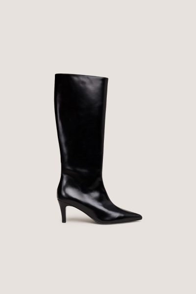 Jonak Diema Heeled Boots, Black Leather