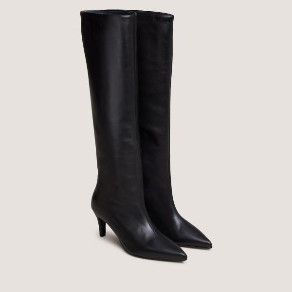 3900096-26 (5) Jonak Diema Heeled Boots, Black Leather