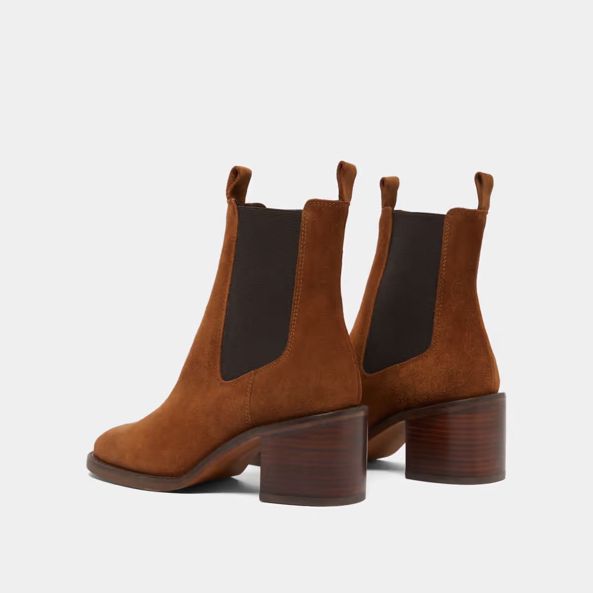 Jonak Bertille Heeled Boots, Cognac Suede