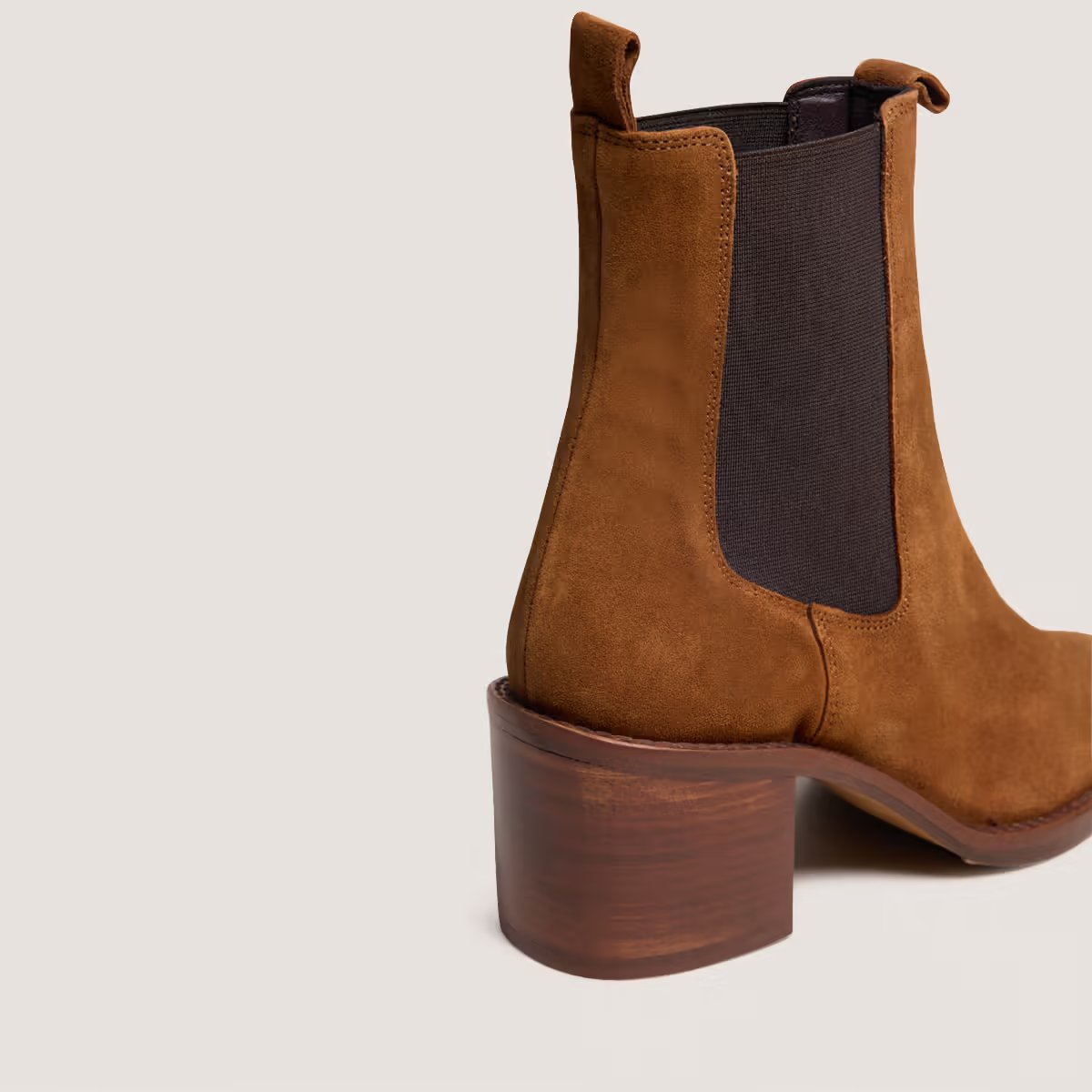 Jonak Bertille Heeled Boots, Cognac Suede