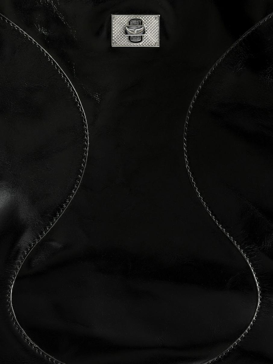 Zadig & Voltaire Jack Vintage Patent Bag, Black.