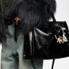 Zadig & Voltaire Jack Vintage Patent Bag, Black.