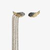 OWJW00651_MATT GOLD_PACKSHOT Zadig & Voltaire Rock Feather Earrings, Matt Gold.