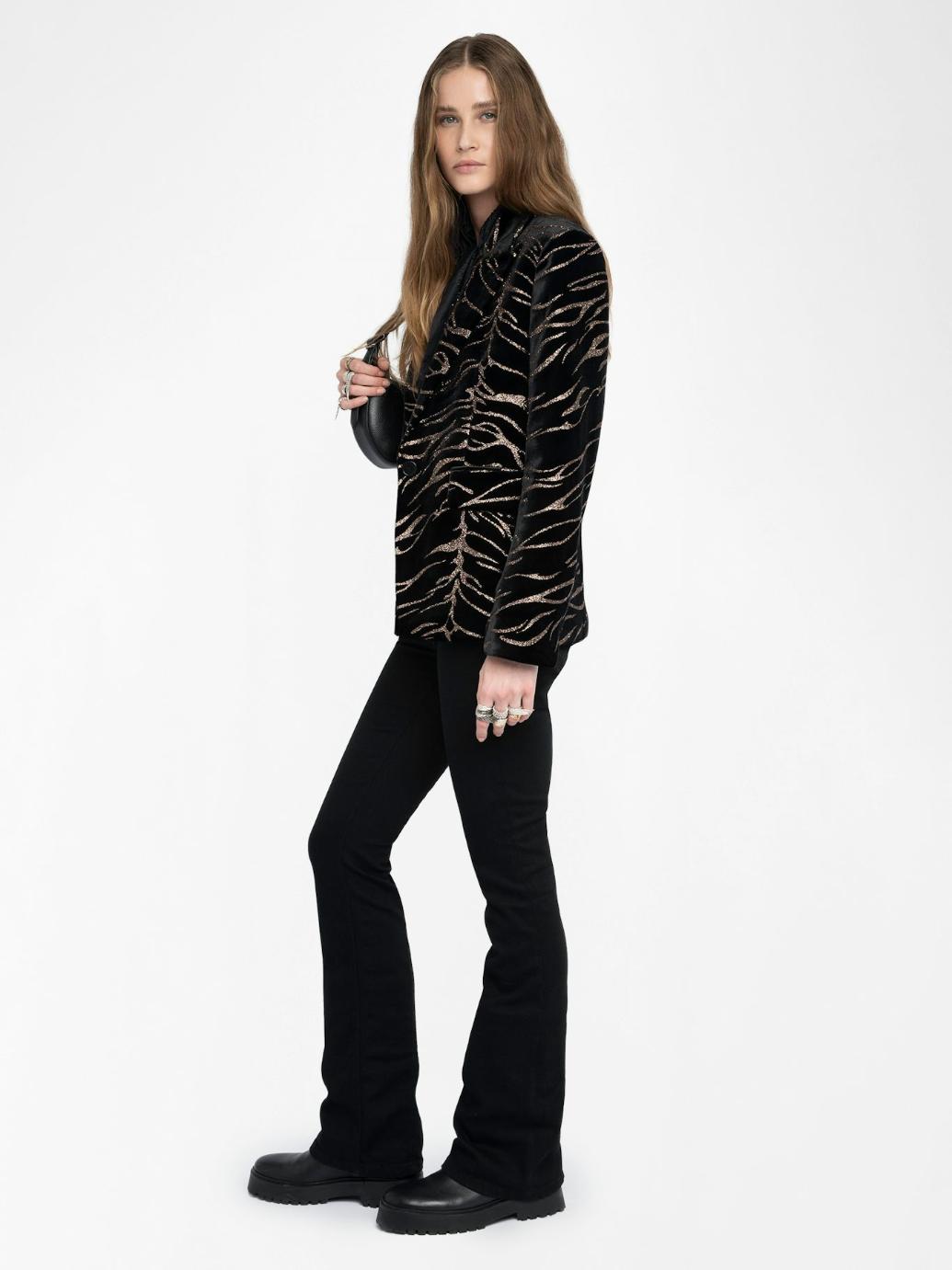 WWBL01939_BLACK_ADDI_2_688250fede50e Zadig & Voltaire Vavy Velvet Blazer, Black.