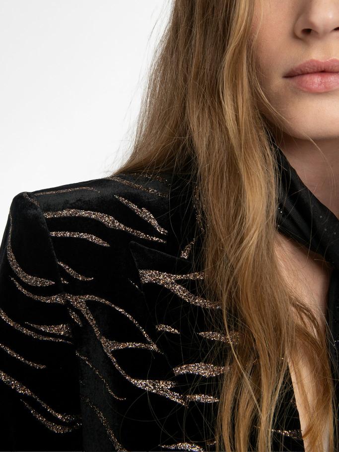 WWBL01939_BLACK_HOVER_68824efa952e5 Zadig & Voltaire Vavy Velvet Blazer, Black.