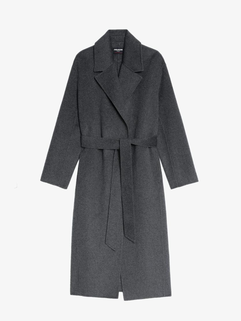 WWCO01237_ANTHRACITE_PACKSHOT_687df3c1155ea Zadig & Voltaire Meli Coat, Anthracite.